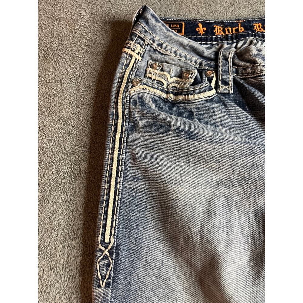 Rock Revival Donna Boot Cut Jeans Low rise Light Wash Size 26 B206 - Picture 9 of 16